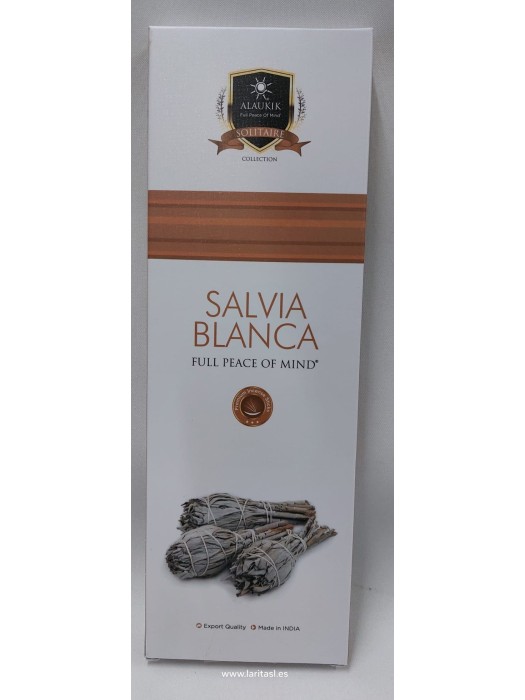 Incenso Alaukik Sálvia Branca 90gr 